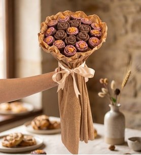 Lotus Biscoff lu Gül Kek Buketi