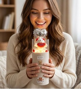 Kadife Kutuda Premium Ayıcık Buketi Bearbloom