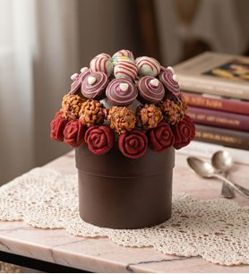 Lotus Biscoff ve Kalp Keklerle Bir Buket Lezzet
